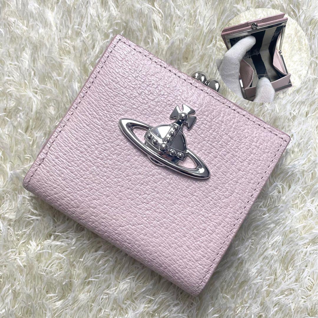 極美品 ヴィヴィアンウエストウッド 折り財布 がま口 EXCUTIVE ピンク 極美品 ヴィヴィアンウエストウッド 折り財布 がま口 EXCUTIVE ピンク