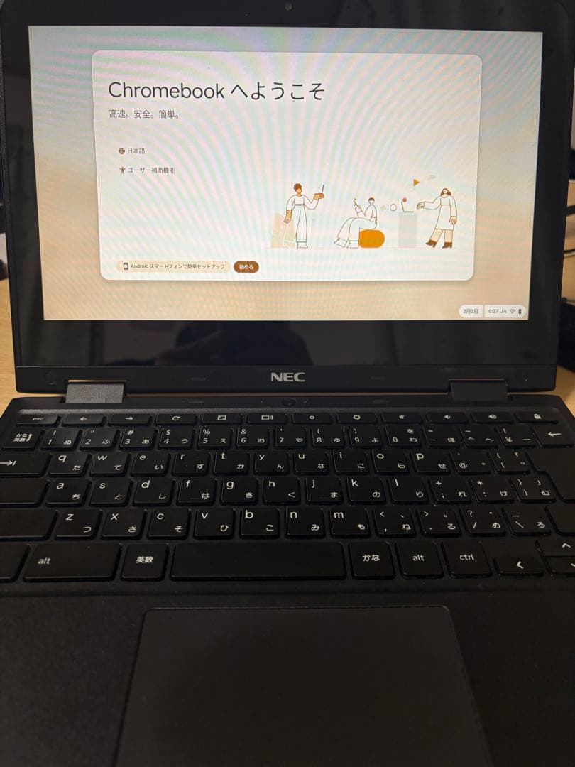 NEC　Chromebook Y3　PC-YAY11W21A4J3 充電器付き