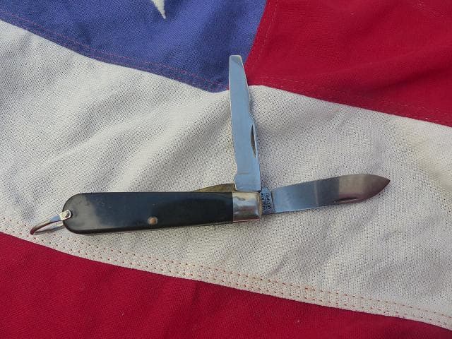 米軍実物 ポケットナイフ CAMILLUS 折り畳みナイフ 2枚ブレード　14 1988年 カミラス米軍 折りたたみ ポケットナイフ/マルチツール お買取