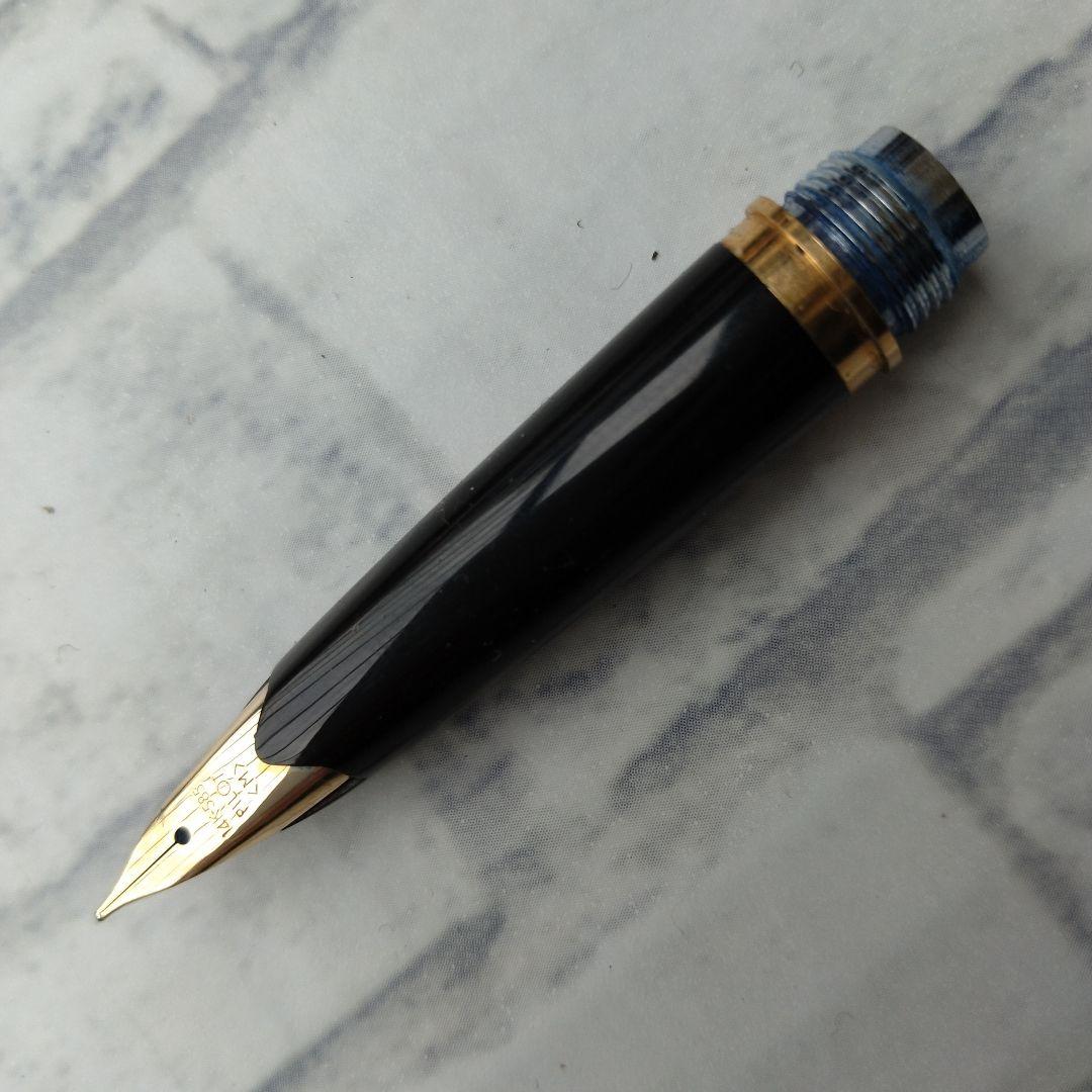 廃番美品 パイロット デスクペン DP-500-B-M 万年筆 14K-585 - メルカリ