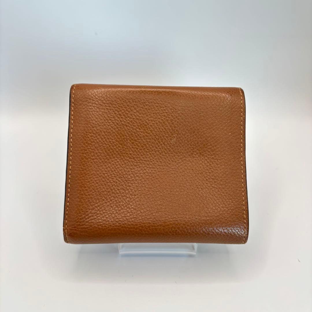 LOEWE 三つ折り財布 アナグラム ブラウン トライフォールドウォレット