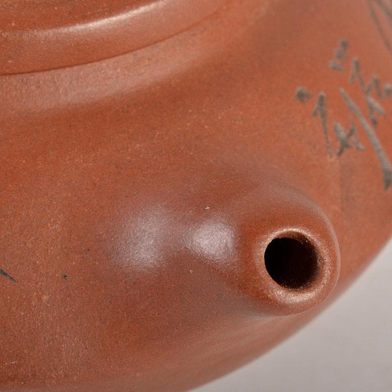 中国 荊渓恵孟臣製 紫砂 朱泥 漢詩竹文 急須 茶壷 M R5858 - メルカリ