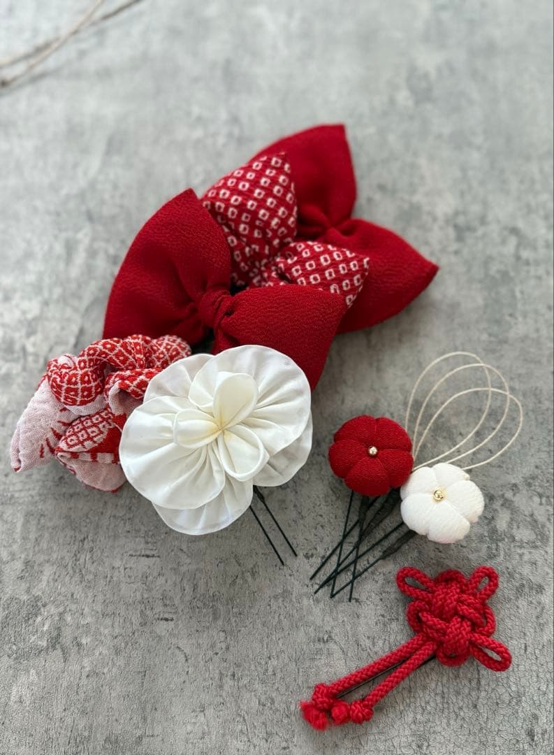 七五三飾り 着物リメイク 七五三 ヘッドドレス 髪飾り R023 - メルカリ