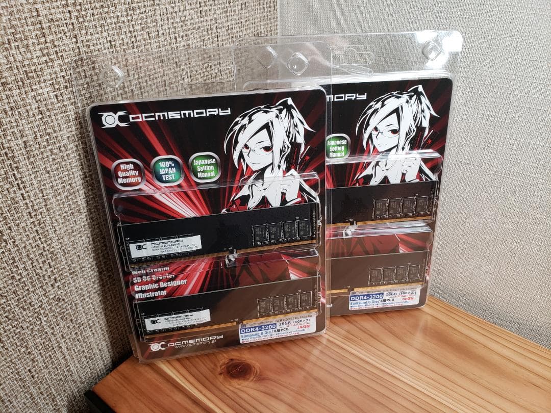 OCMEMORY OCM3200CL16D-16GBND 8gb×4枚