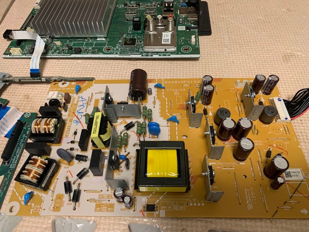 FUNAI 43インチ液晶 テレビ FL-43UB4000基盤セット