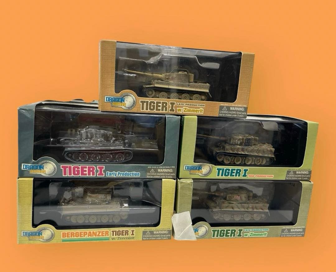 1/72ドラゴンアーマー タイガーⅠ 5台セット Amazon | 1/72 ドラゴンアーマー ドイツ軍 タイガーⅠ 中期型 第509重