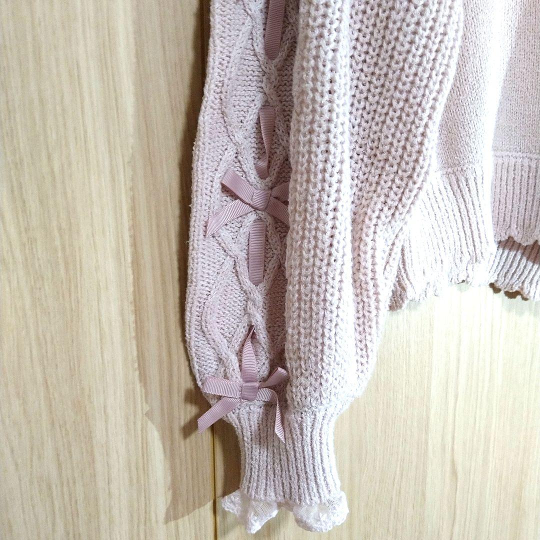 LIZLISA リズリサ Twin Bears ニット トップス くま ピンク - メルカリ