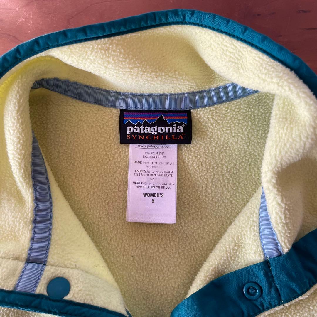 ☆パタゴニアスナップT レディース Sサイズ レモンイエロー人気色