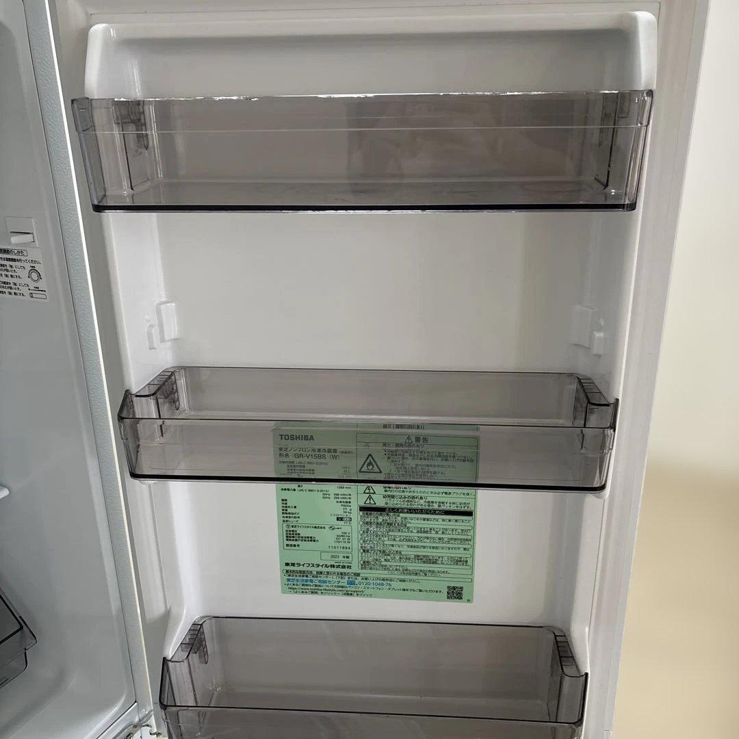 引越しのため6月4日までTOSHIBA 冷蔵庫 2ドア153L 2023年式