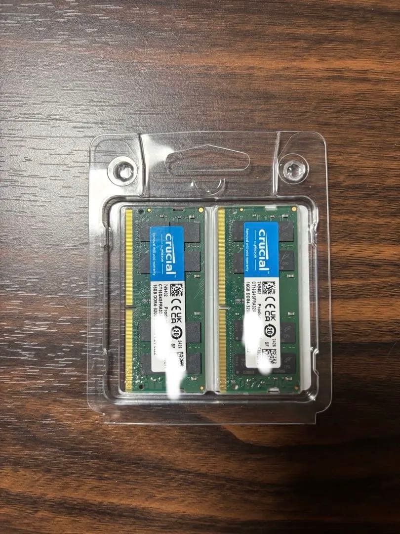【未開封】Crucial メモリ　32GB(16GB×2)