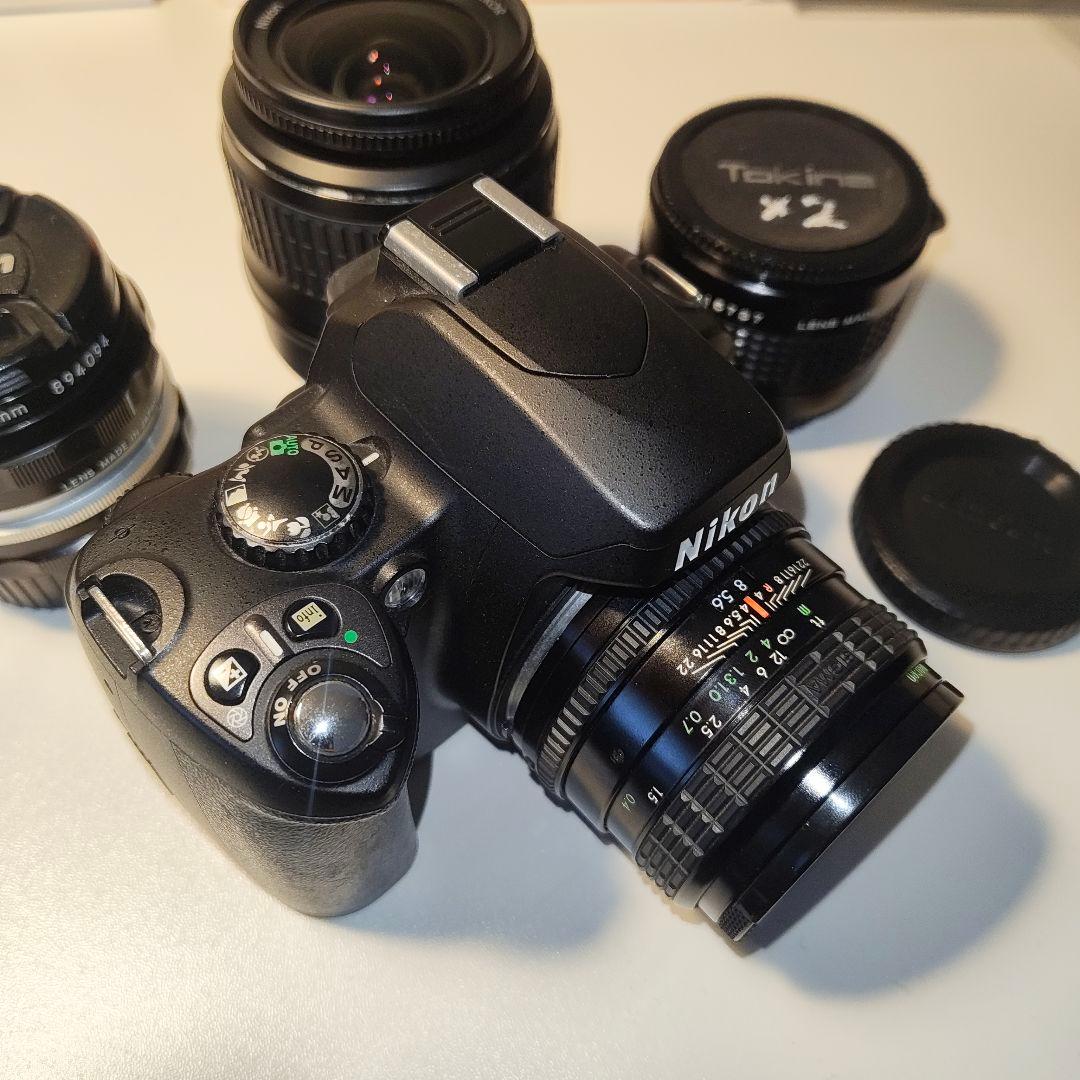 NikonＤ40 レンズ３点テレコン付オールドレンズ SIGMA TOKINA