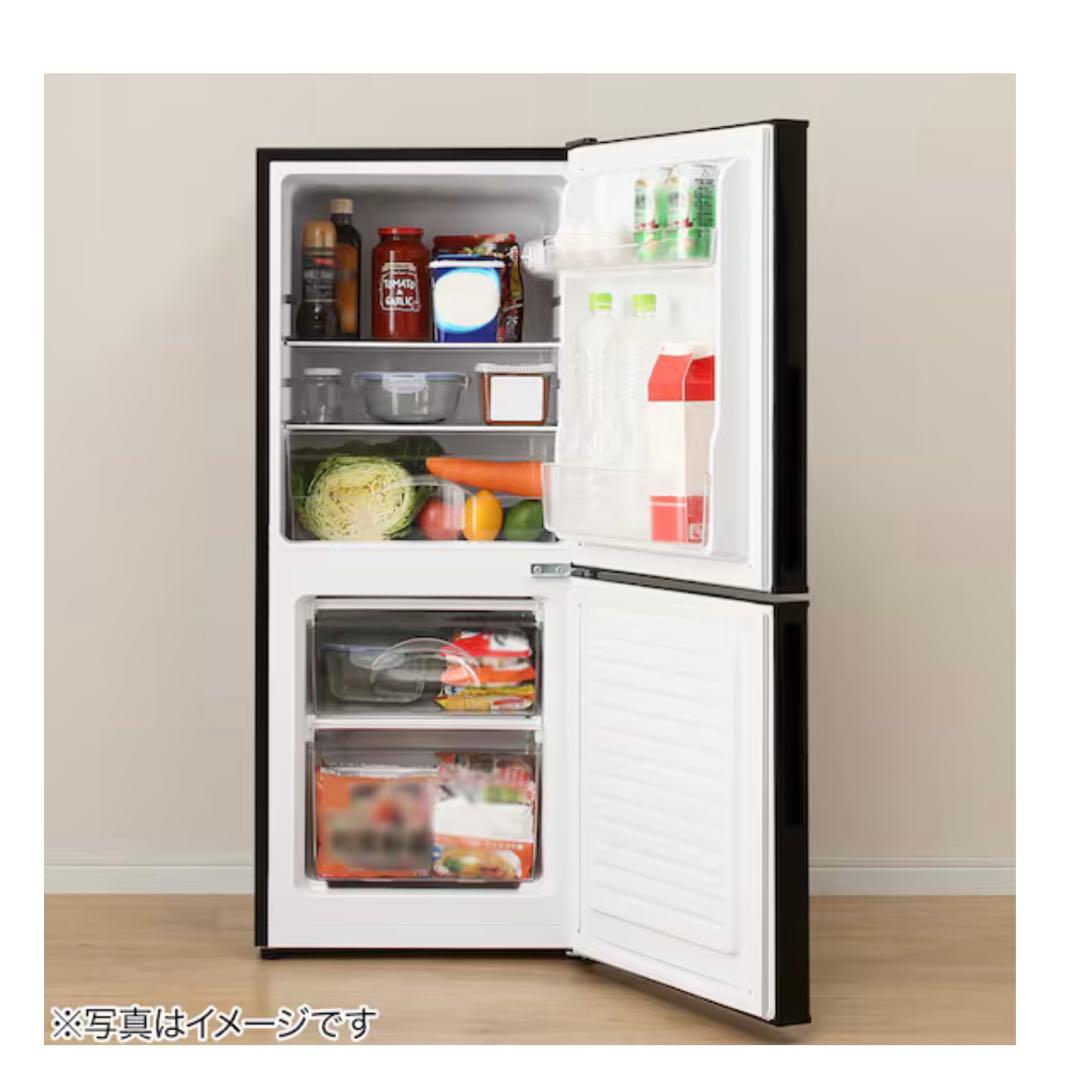 106L 2ドア冷蔵庫 Nグラシア BK