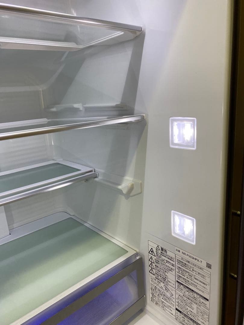 Panasonic 冷蔵庫 NR-F503HPX-Tブラウン 両開き