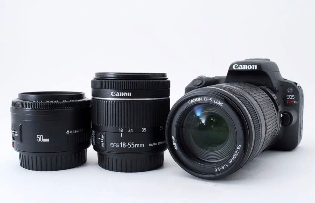 キャノン☆canon kiss x9☆標準&望遠&単焦点トリプルレンズセット