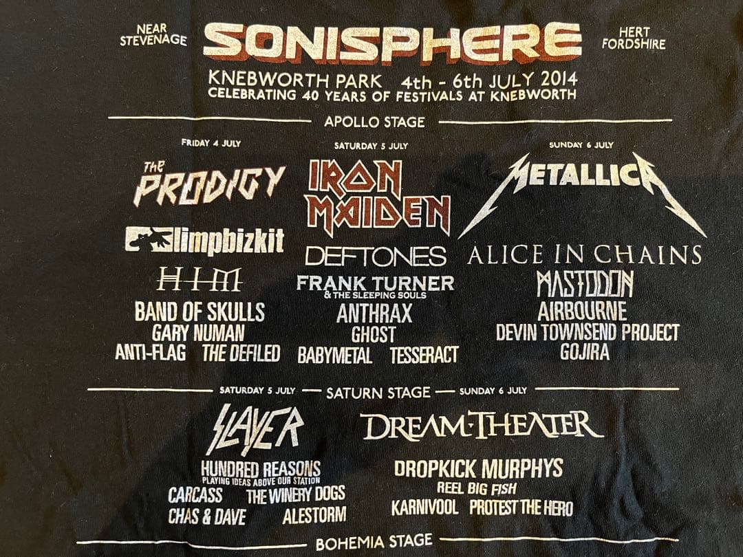 Sonisphere Tシャツ 2014年 BABY METAL 美品 - メルカリ