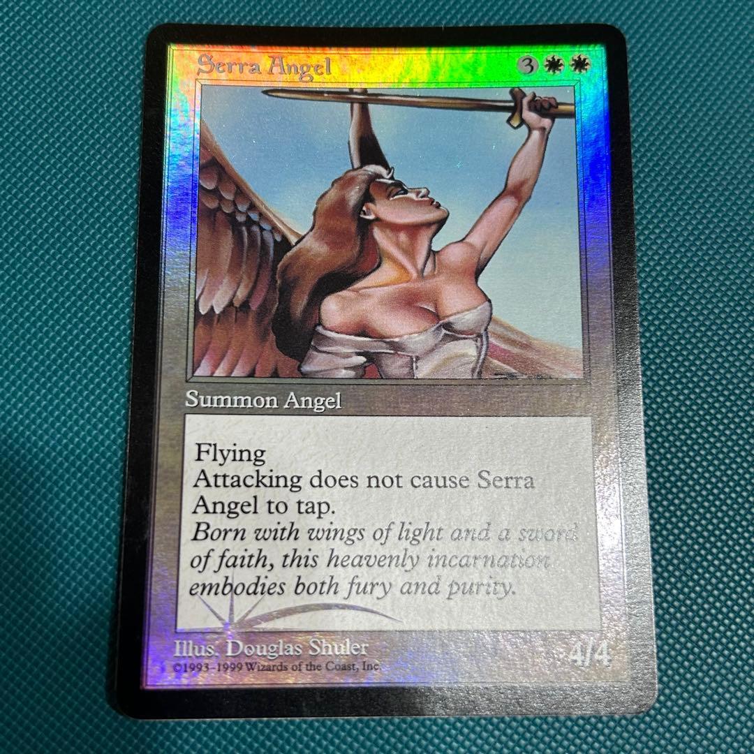 英語【旧枠Foil】《セラの天使/Serra Angel》(BOXプロモ)