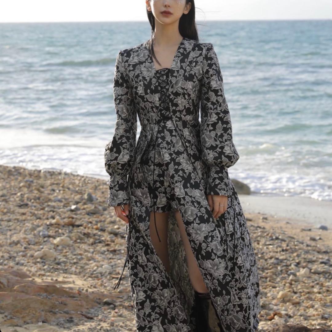 MELT THE LADY flower jacquard long dress - メルカリ