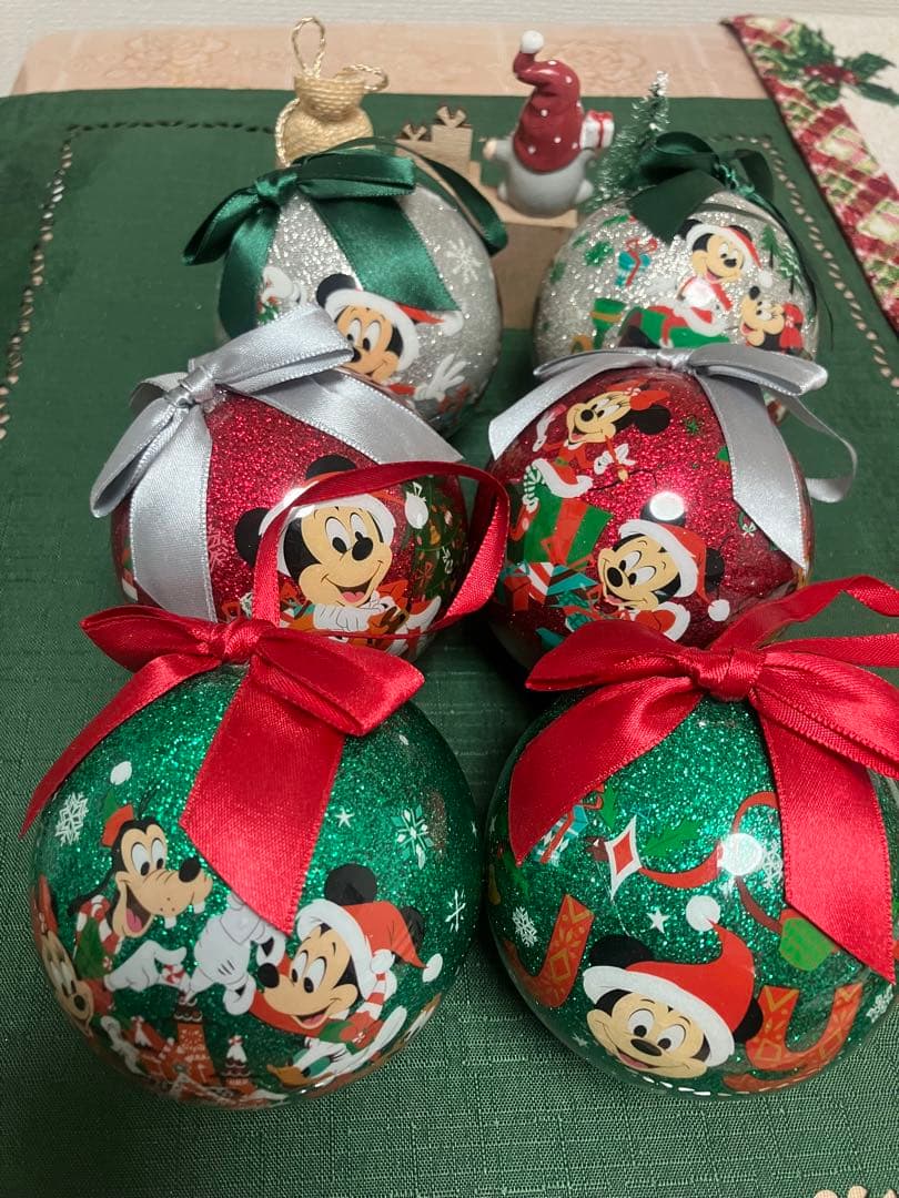 ミッキー ミニー クリスマスオーナメント 6個セット ディズニー - メルカリ