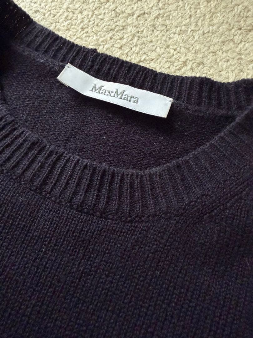 美品❣️レアカラー】マックスマーラビジューカシミアセーターS - メルカリ