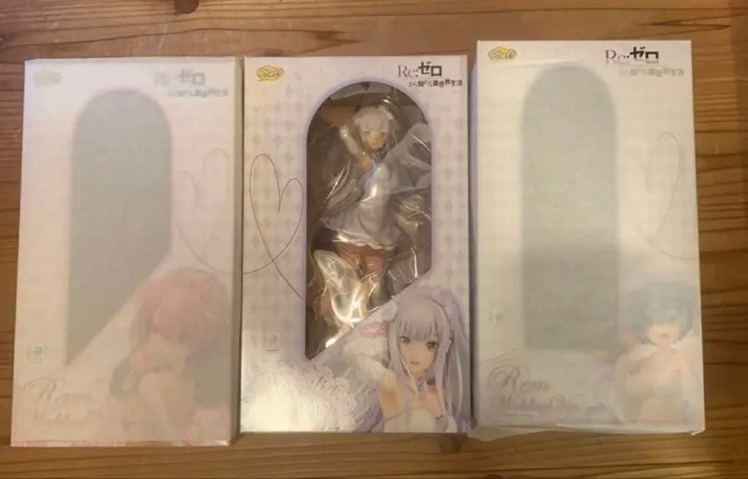 リゼロ ウェディング フィギュア　3体　未開封 一番くじ Re:ゼロから始める異世界生活 ～夢見る、未来の物語～｜一番