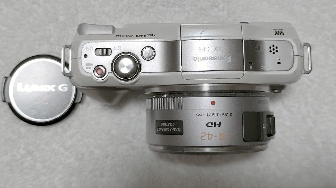 パナソニック 一眼レフ LUMIX DMC-GF5X-W バッテリー2個