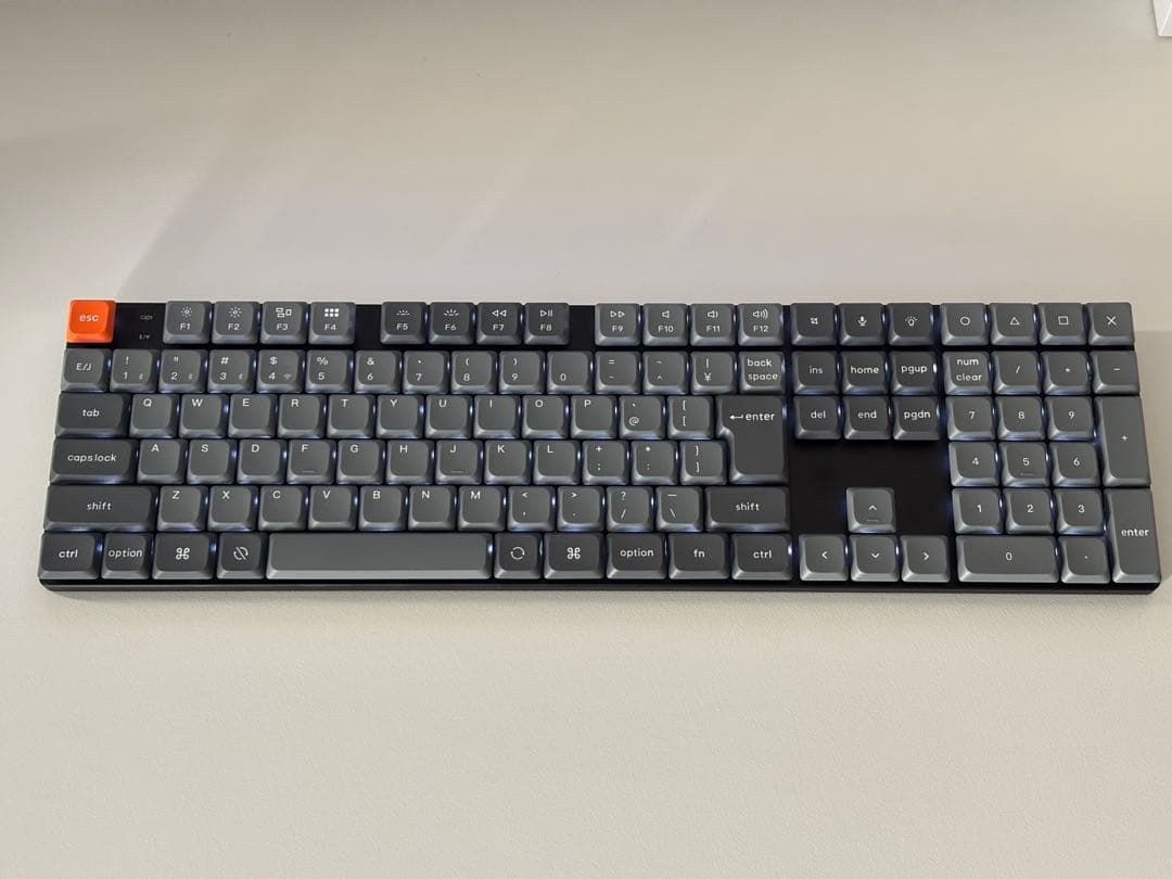 【美品】Keychron K5 Max（静音赤軸・ホワイトLEDライト）