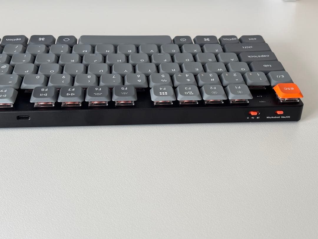 【美品】Keychron K5 Max（静音赤軸・ホワイトLEDライト）