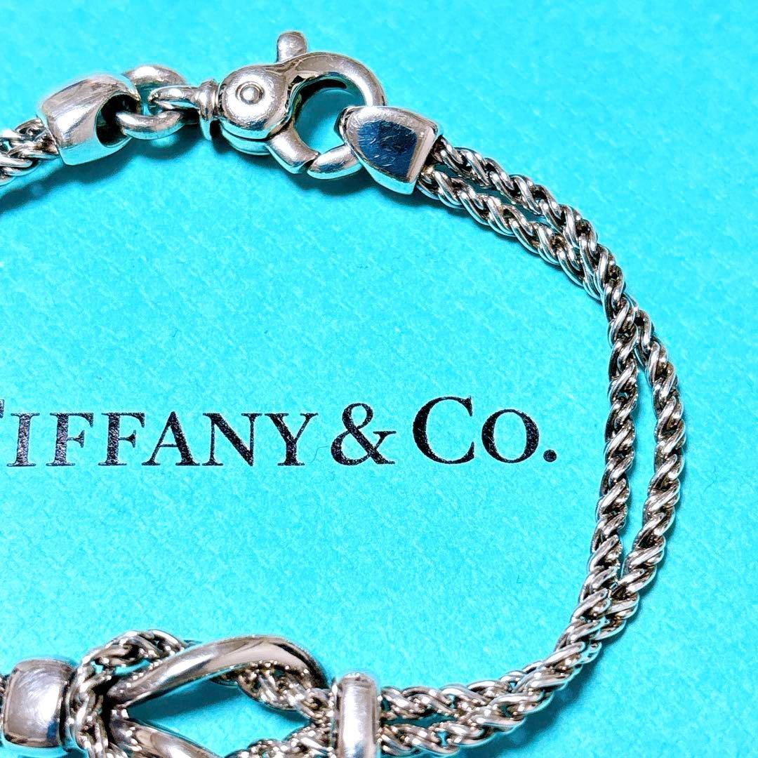 【美品】19.5cm ティファニー ダブルロープ ブレスレット シルバー925