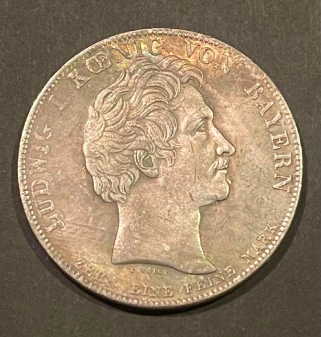 1830年 独バイエルン王国 正規銀貨 座像女神