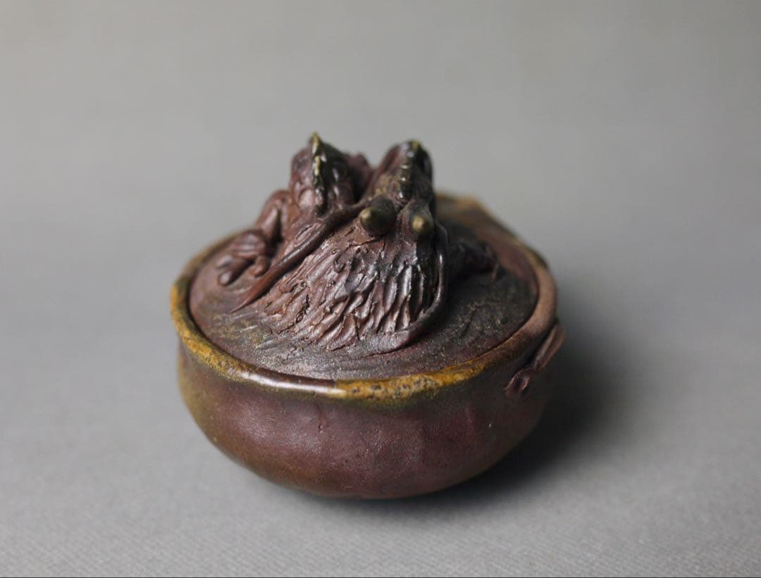 龍の茶器セット（角宝瓶） - 陶古窯オンラインショップ 備前焼 龍細工 宝