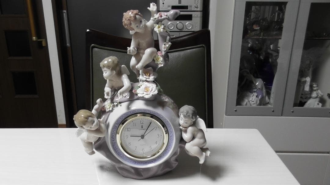 LLADRO　リヤドロ【天使の時計】値下　リアドロ　インテリア　陶器　Ｌ383 リヤドロ『天使の時計』 買取価格相場｜骨董品買取 緑和堂