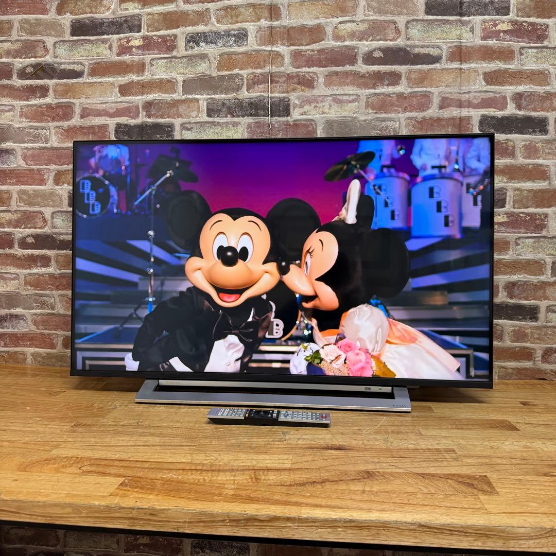 東芝 43V型 4Kチューナー搭載 液晶テレビ レグザ 43M520X W録画○