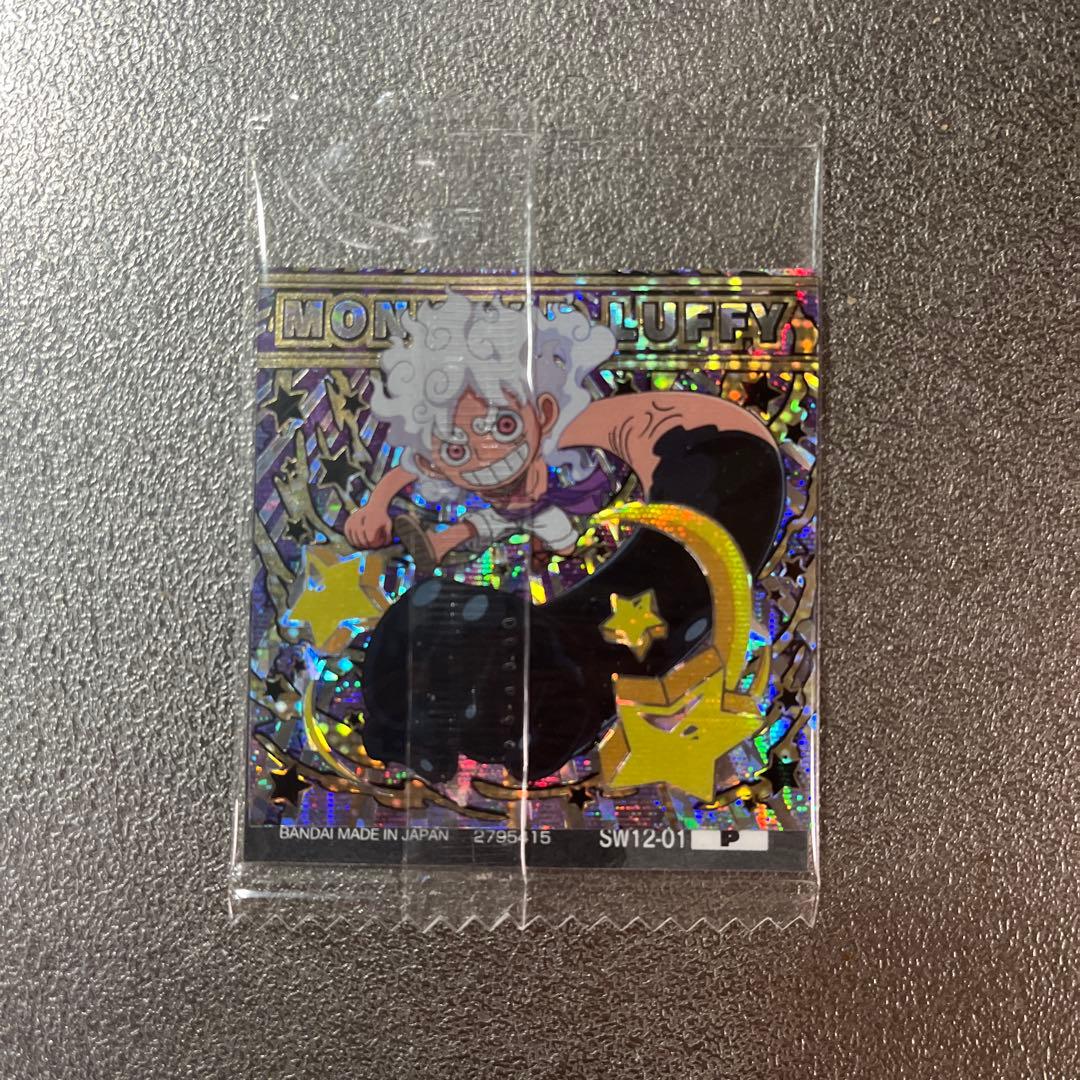 ワンピースウエハースLOG12 ゴールドパラレル USGR ニカ ルフィ 表裏