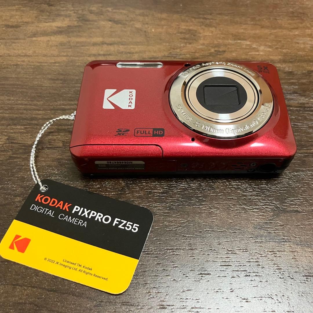 Kodak PIXPRO デジタルカメラ FZ55 RD (SDカード付き)