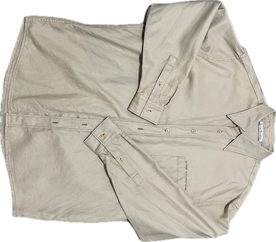 Acne Studios ベージュ シャツ 美品 - メルカリ