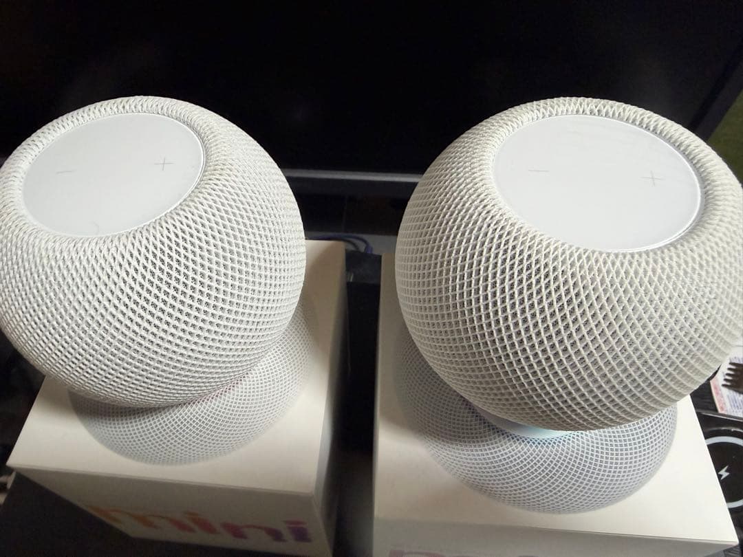 中古美品 HomePod mini 2台セット Apple ホームポッド - メルカリ