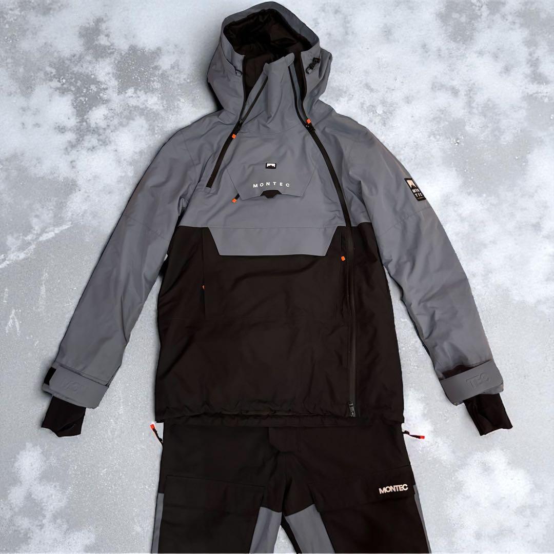 美品✨　MONTEC　スノーウェア　セットアップ　ドーム　フォーク　上下　M MONTEC】Archスキー スノボ 上下セット メンズ 日本未入荷 (MONTEC