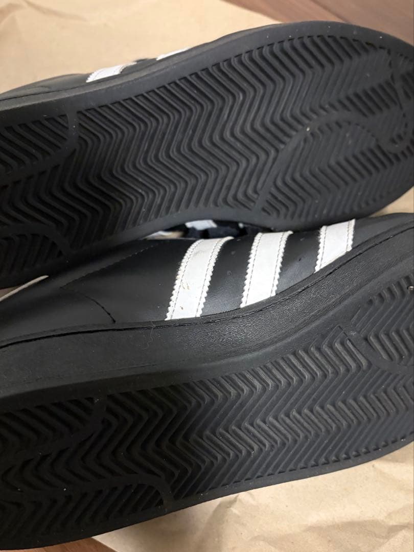 adidas superstar 27.5cm ブラック