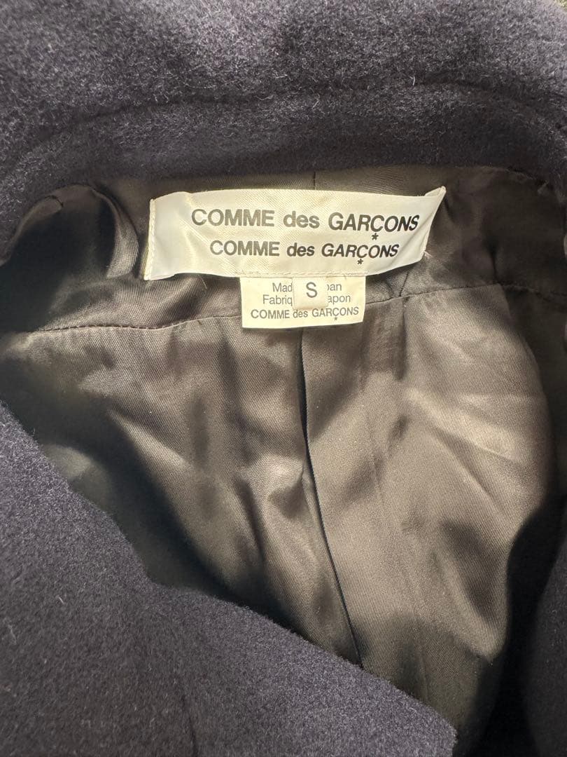 コムデギャルソンコムデギャルソン リボン コート 2025 ネイビー S