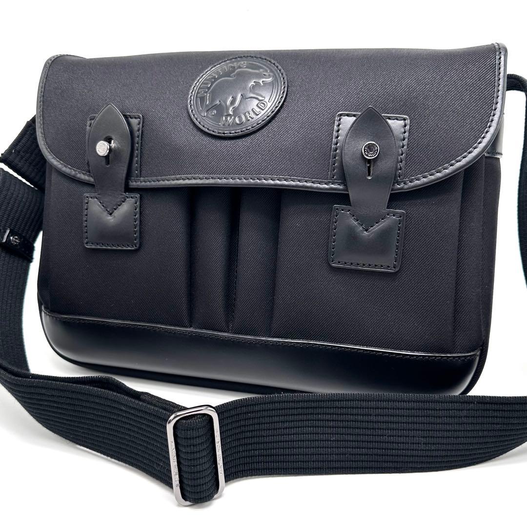 未使用級 ハンティングワールド メッセンジャーバッグ キャンバス レザー 黒 楽天市場】【バッグ】HUNTING WORLD ハンティング ワールド ショルダー