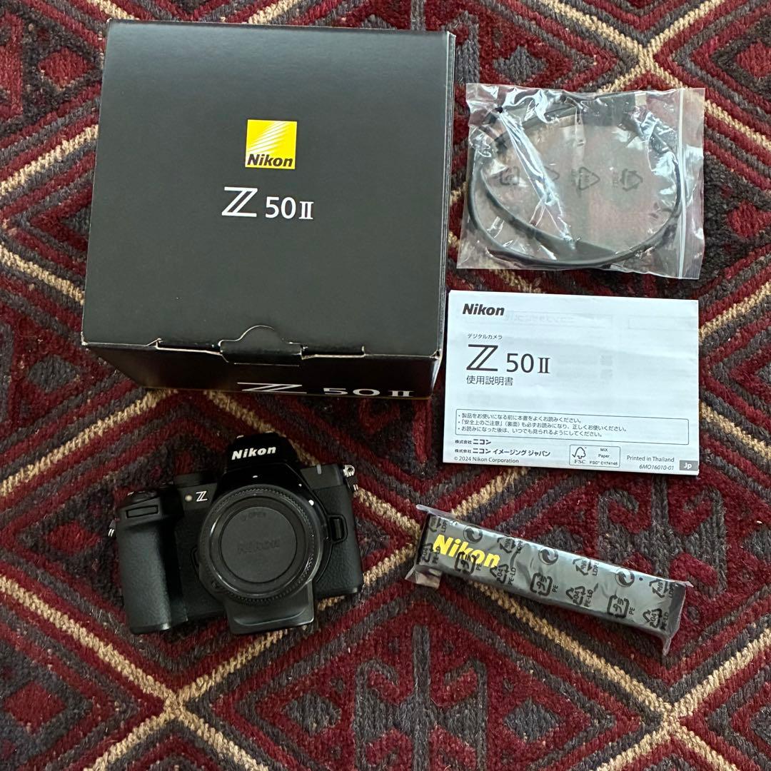 Nikon Z50II ボディ 本体 純正バッテリー　元箱・付属品　FTZ 付き Nikon Z50II ボディ 本体 純正バッテリー 元箱・付属品 FTZ 付き