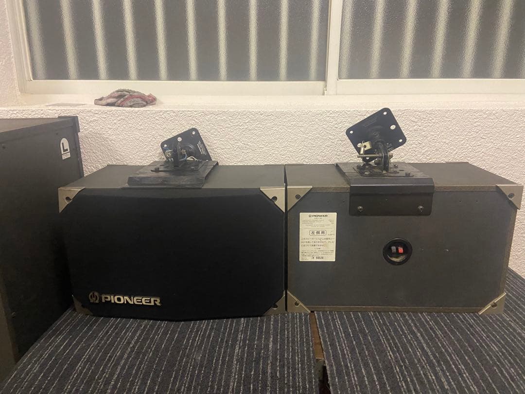 Pioneer ブックシェルフスピーカー 壁掛け用ブラケット付き