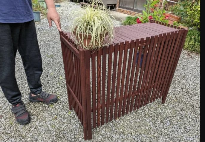 折りたたみ式木製 室外機カバー 3色 - メルカリ