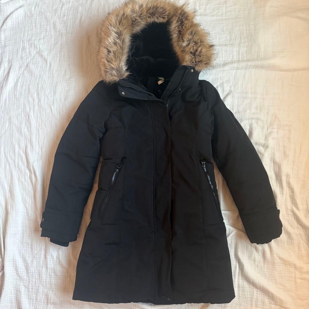 美品☆ZARA/ザラ ロングウィンターパーカー ボア ファー Aライン