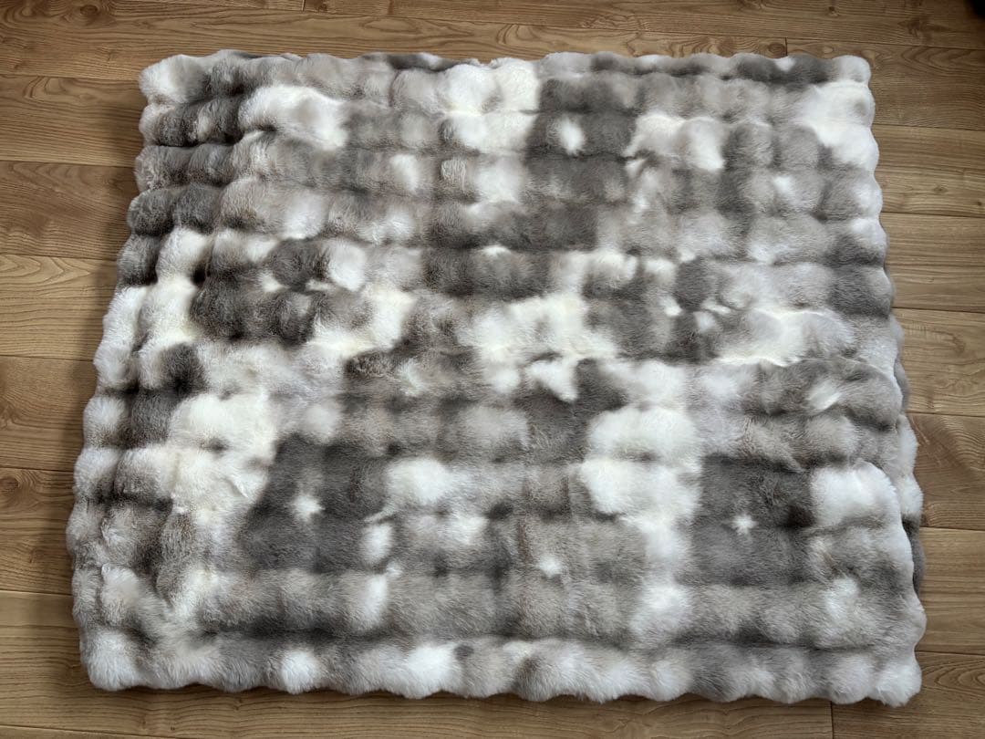 フランフラン ポコモコファーこたつブランケット 長方形2400x1900