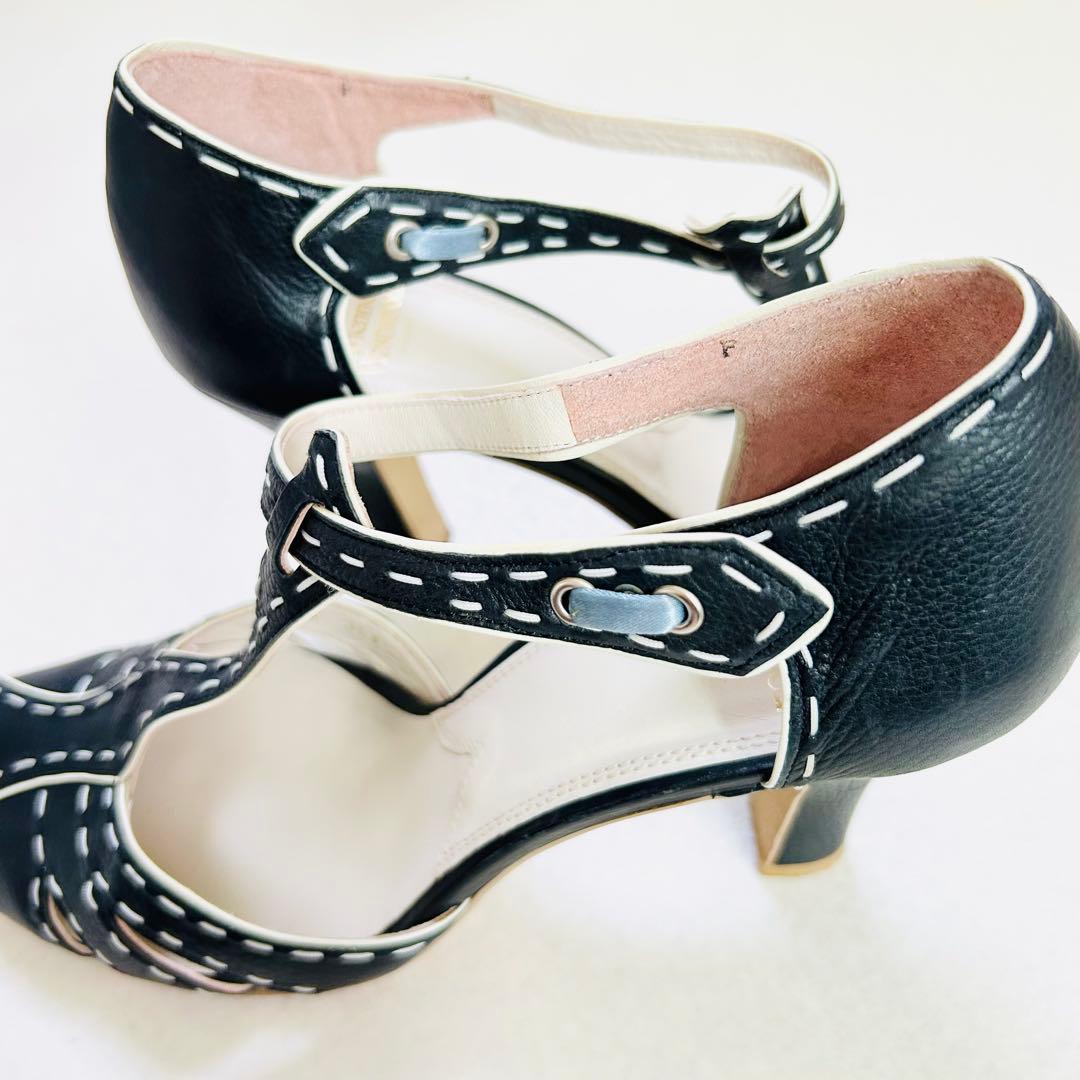 ✨美品✨ヴィヴィアンウエストウッド パンプス ステッチ リボン 23.5