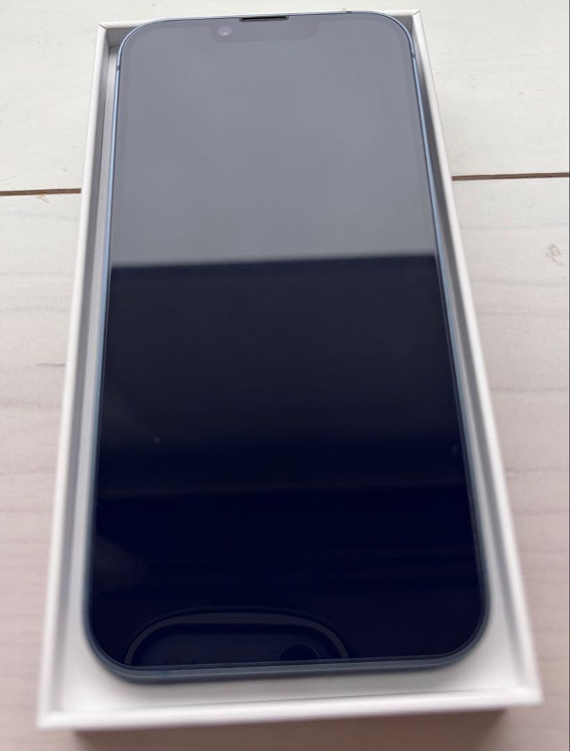 【美品】Apple iPhone 14 ブルー バッテリー 84% 128GB