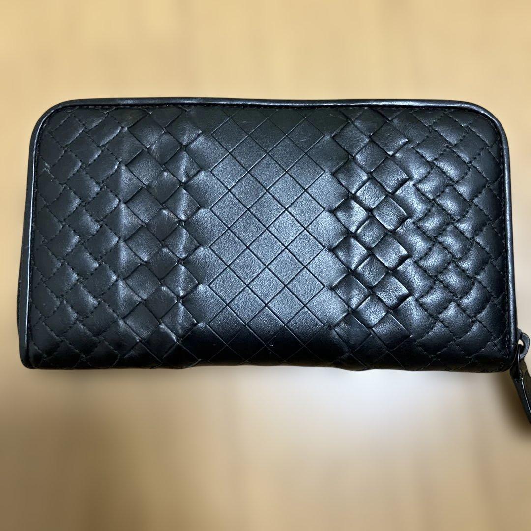 BOTTEGA VENETA ブラック長財布 美品 - メルカリ