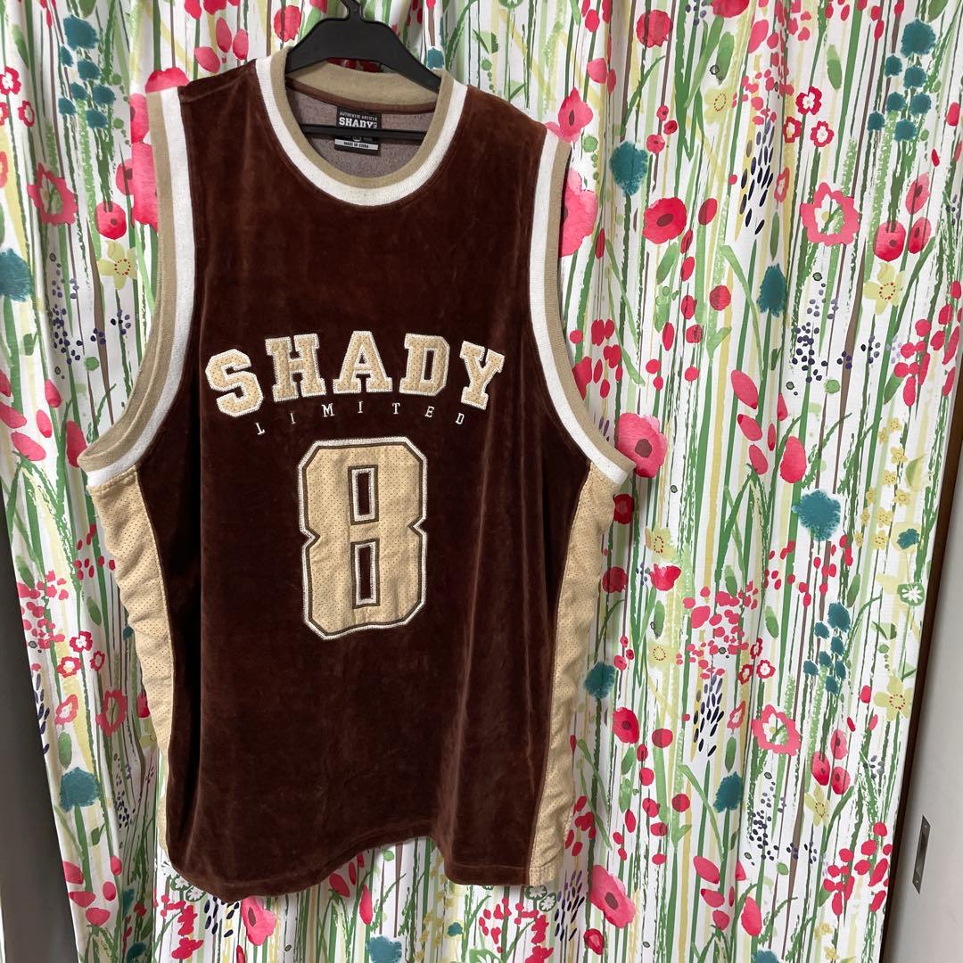 SHADY ltd エミネム オールド 00s古着 ベロア ユニフォームシャツ