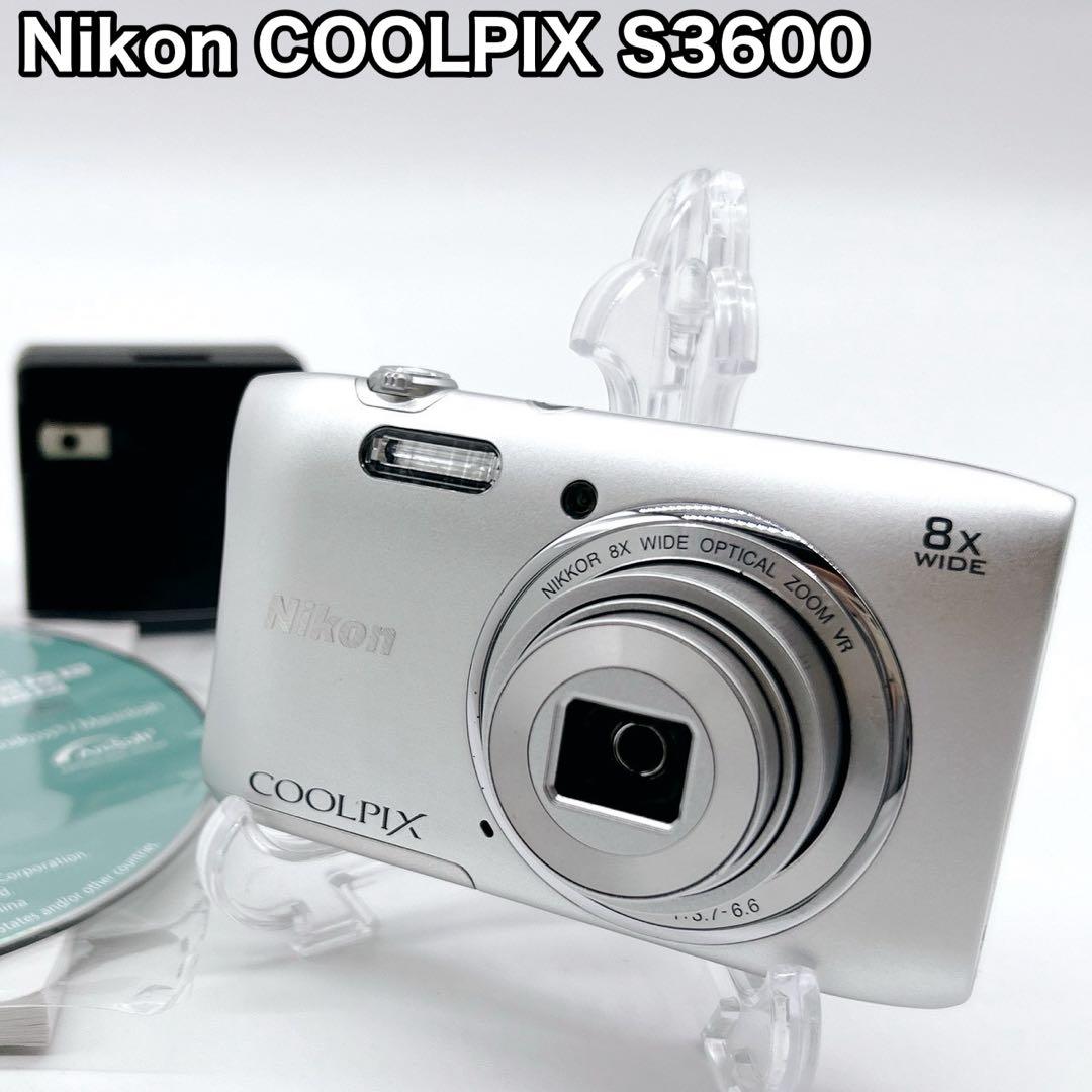 Nikon ニコン COOLPIX S3600 シルバー コンデジ Amazon | Nikon デジタルカメラ COOLPIX S3600 8倍ズーム 2005万画素